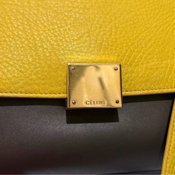 Celine Trapeze Leather Hand Bag - Picture 5 of 15